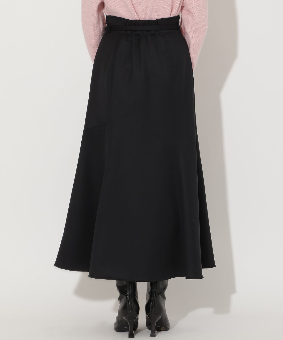アンドクチュール「ベルト付きマーメイドスカート」|フレア|