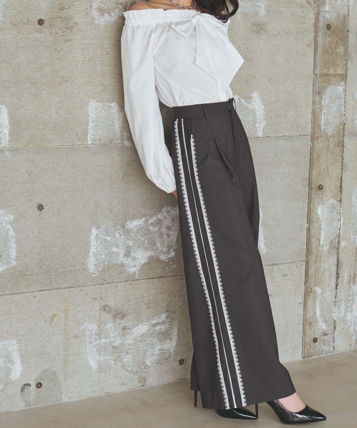 アンドクチュール「サイドレースラインパンツ」|その他|