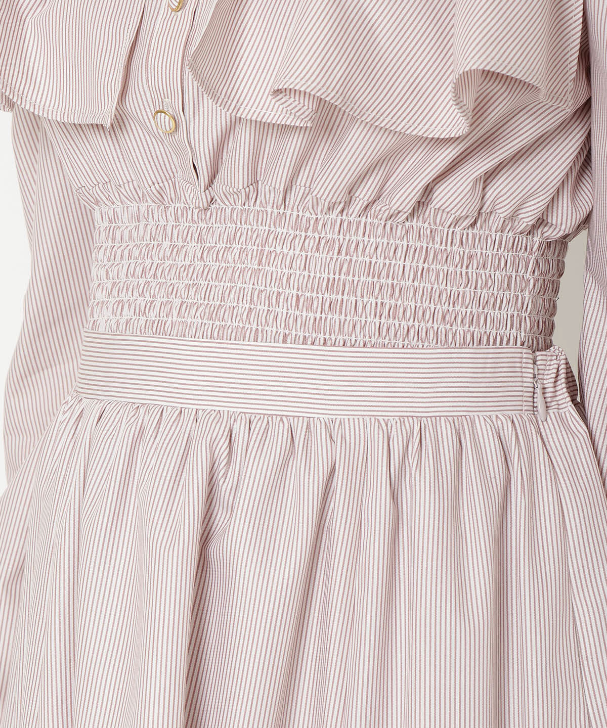 REDYAZEL「ストライプレッグ開きスカート」|フレア|