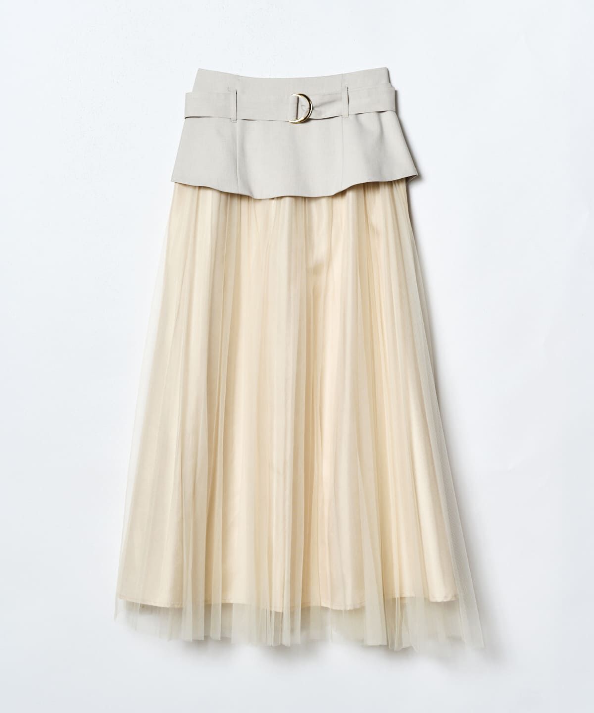 REDYAZEL「切り替えプリーツスカート」|フレア|