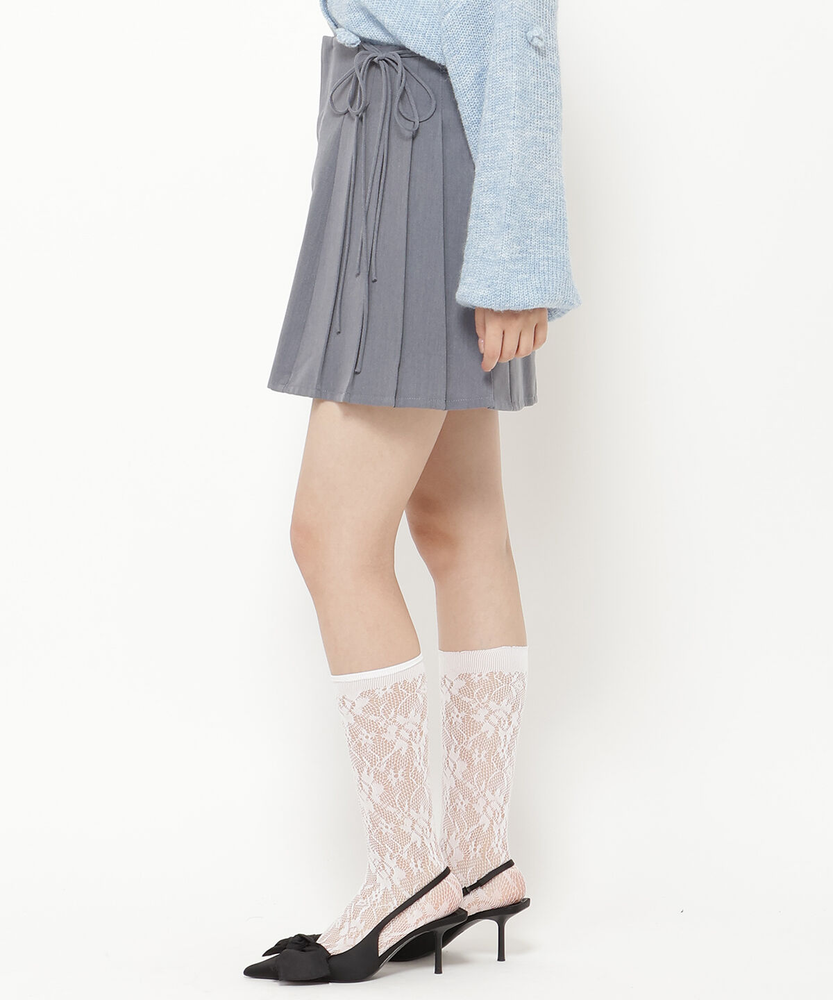 REDYAZEL「ダブルリボンミニスカート」|フレア|