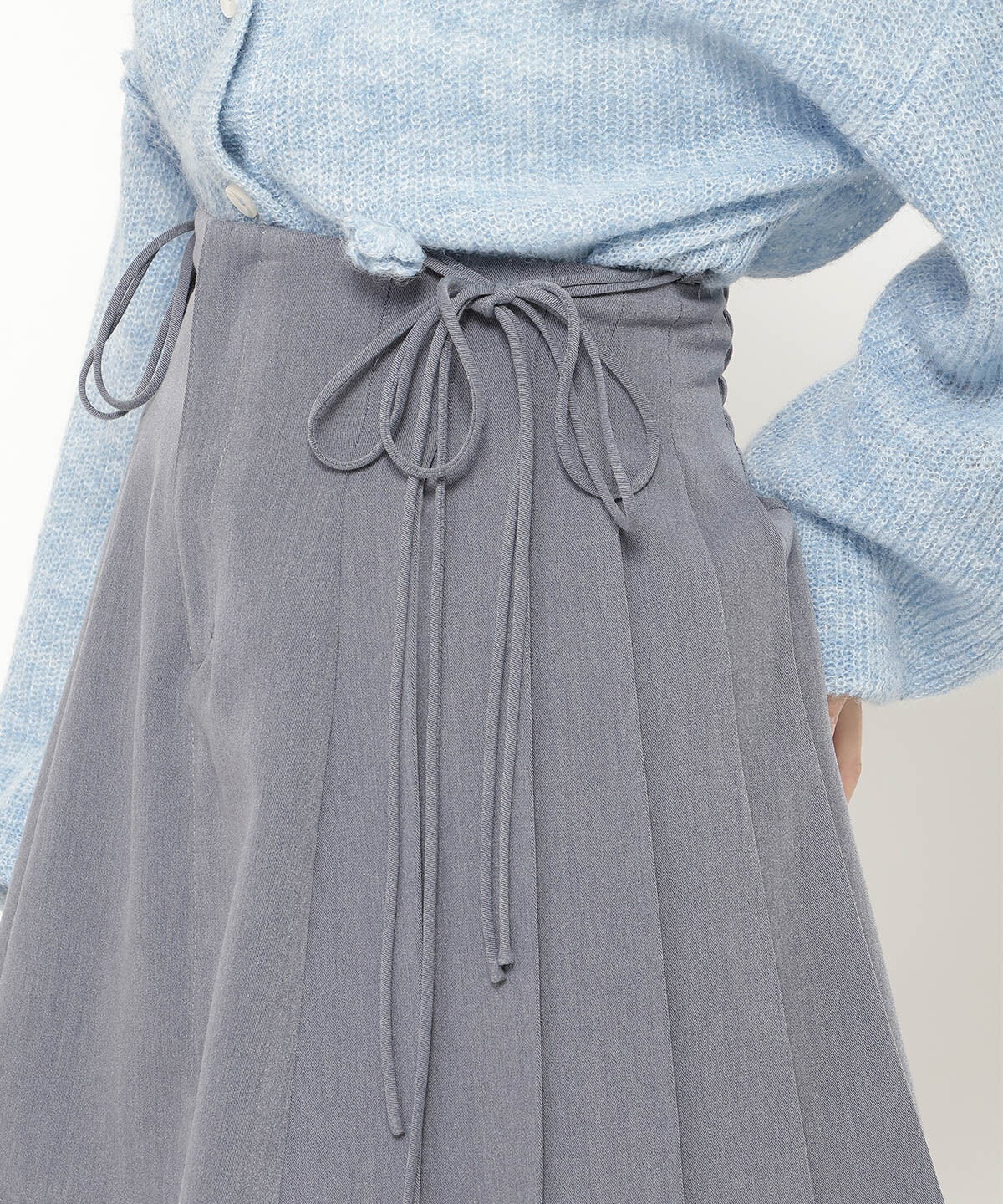 REDYAZEL「ダブルリボンミニスカート」|フレア|