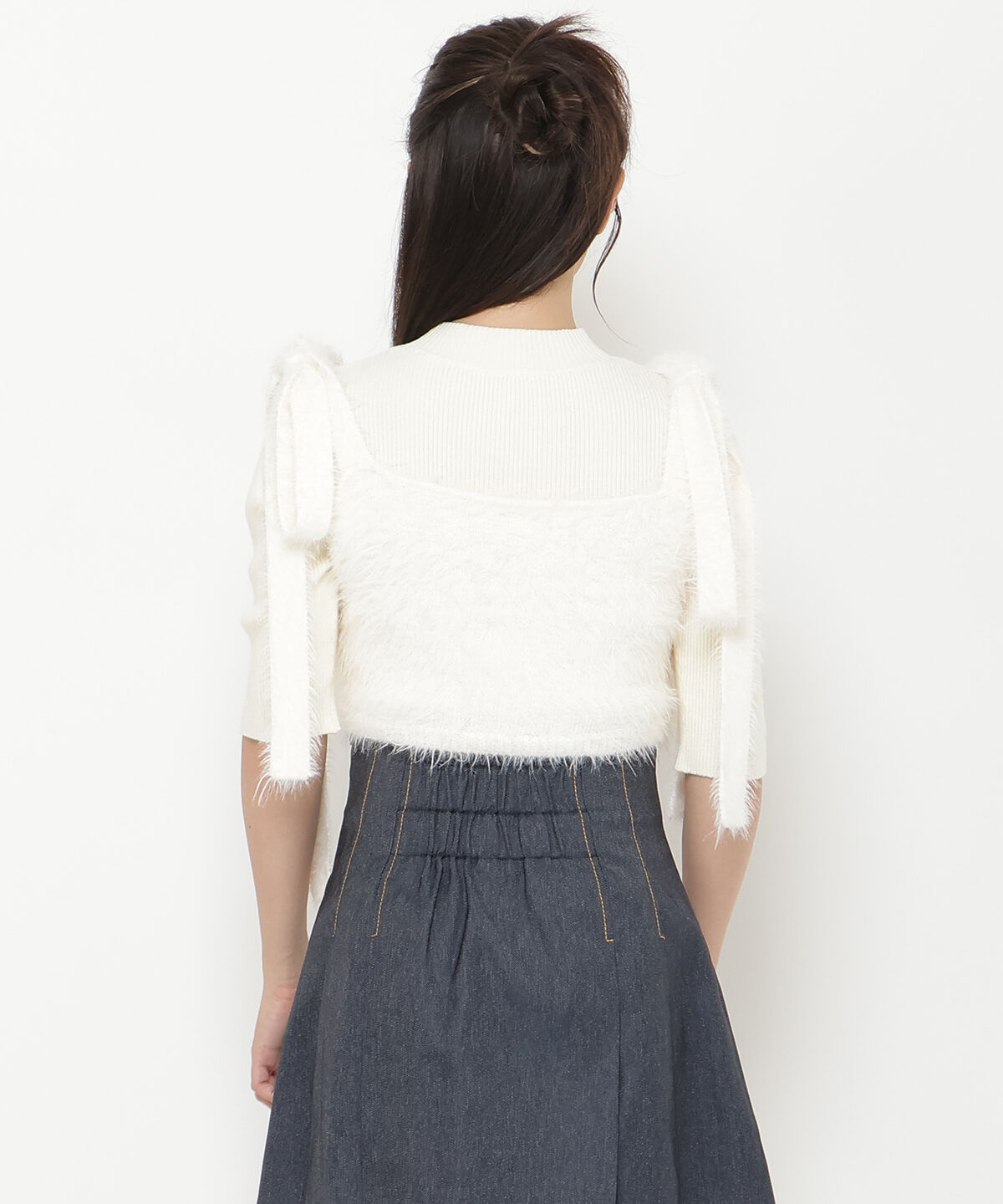 REDYAZEL「シャギーキャミ&リブニットセット」|ニット・セーター|