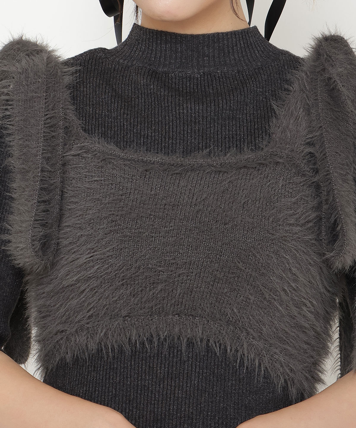 REDYAZEL「シャギーキャミ&リブニットセット」|ニット・セーター|