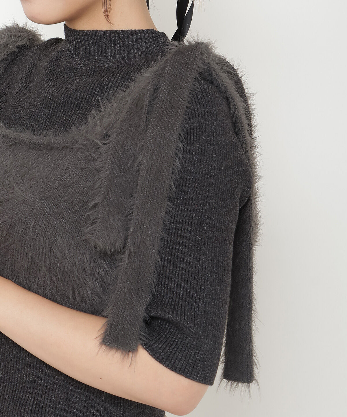 REDYAZEL「シャギーキャミ&リブニットセット」|ニット・セーター|