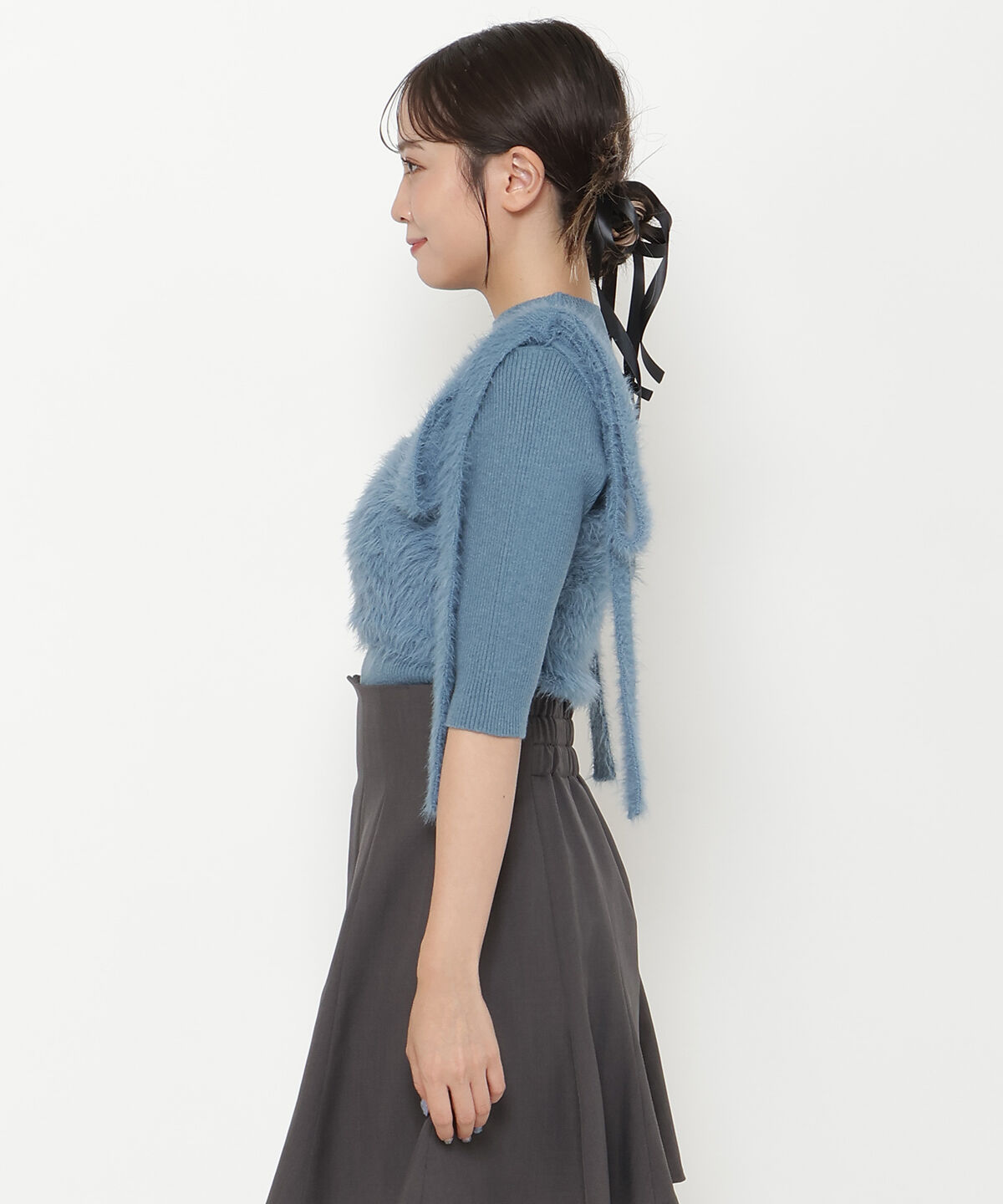 REDYAZEL「シャギーキャミ&リブニットセット」|ニット・セーター|