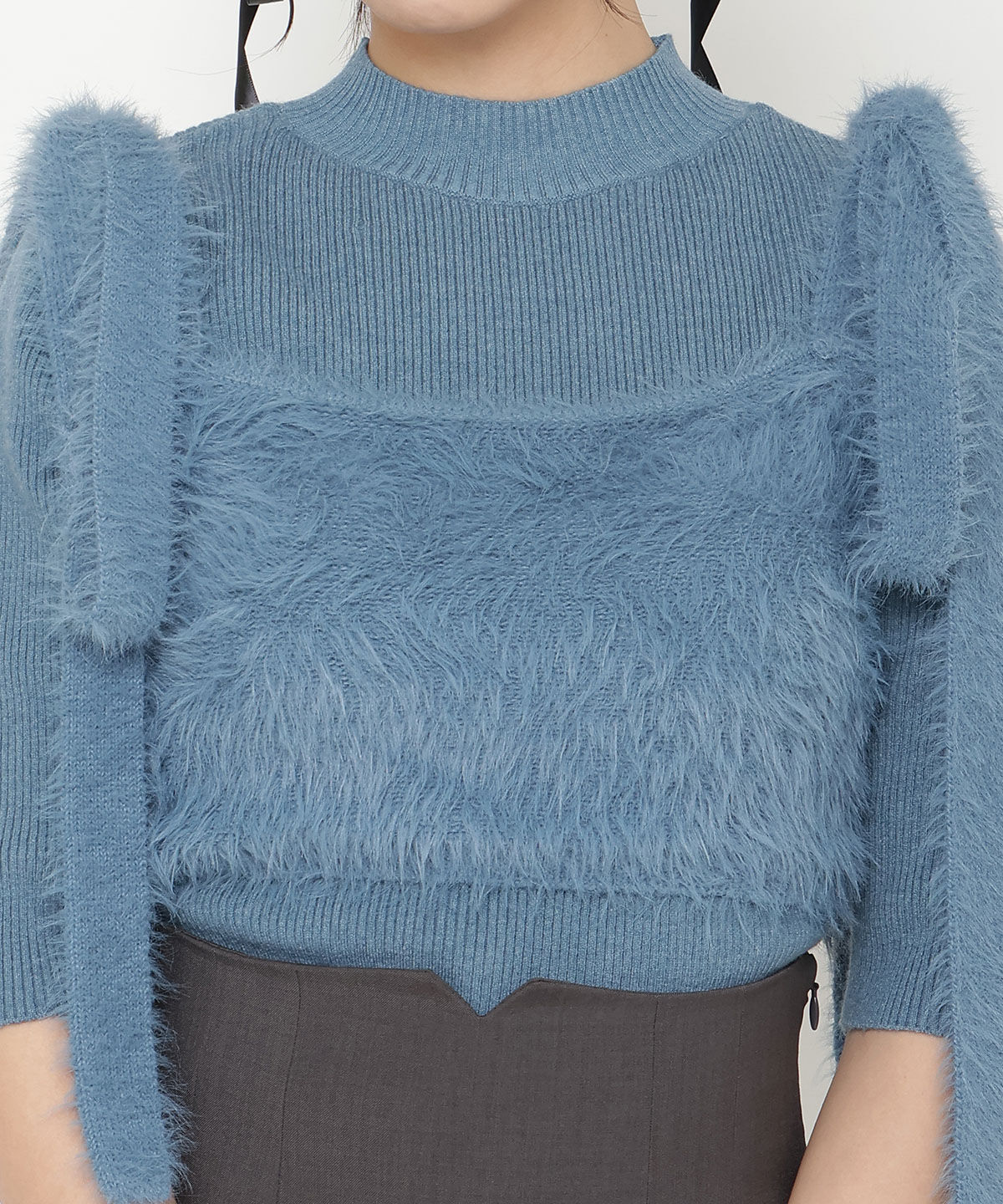 REDYAZEL「シャギーキャミ&リブニットセット」|ニット・セーター|