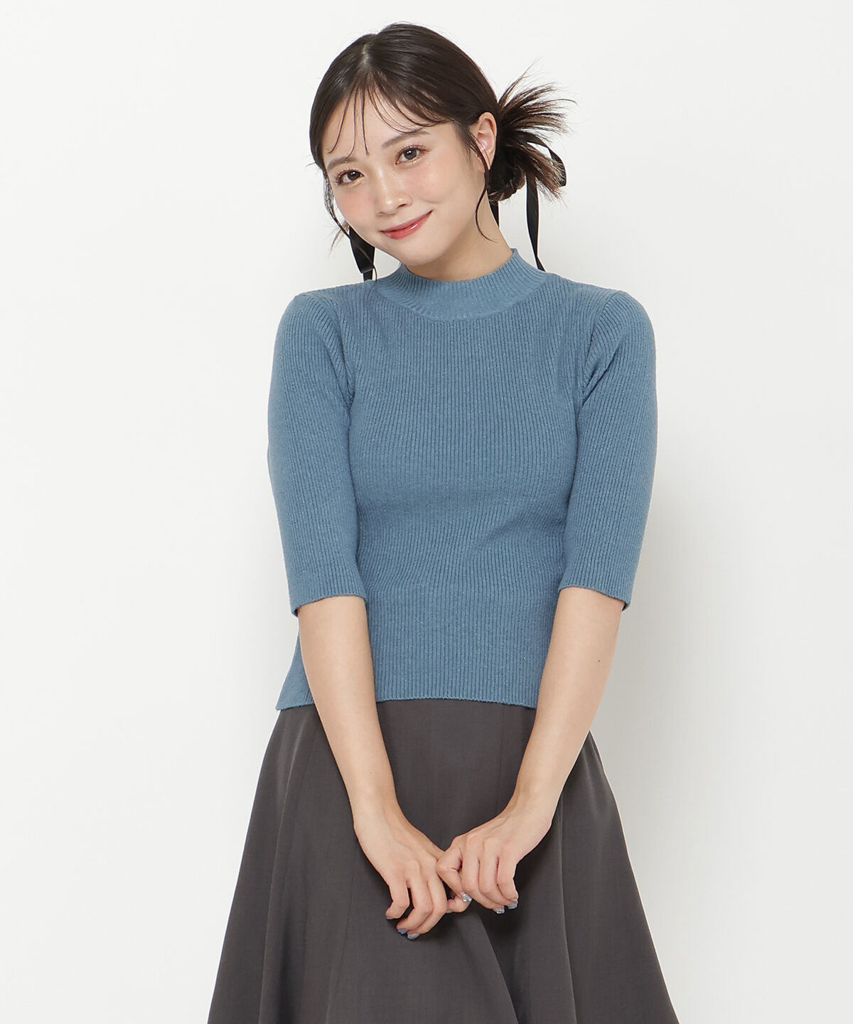 REDYAZEL「シャギーキャミ&リブニットセット」|ニット・セーター|