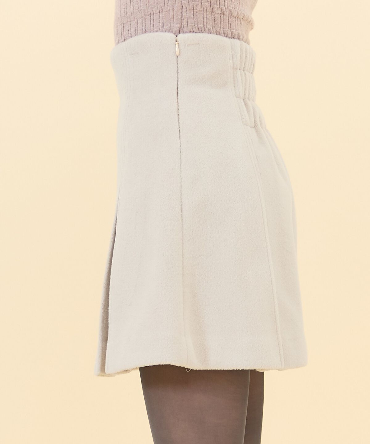 REDYAZEL「カットメルトンミニスカート」|フレア|