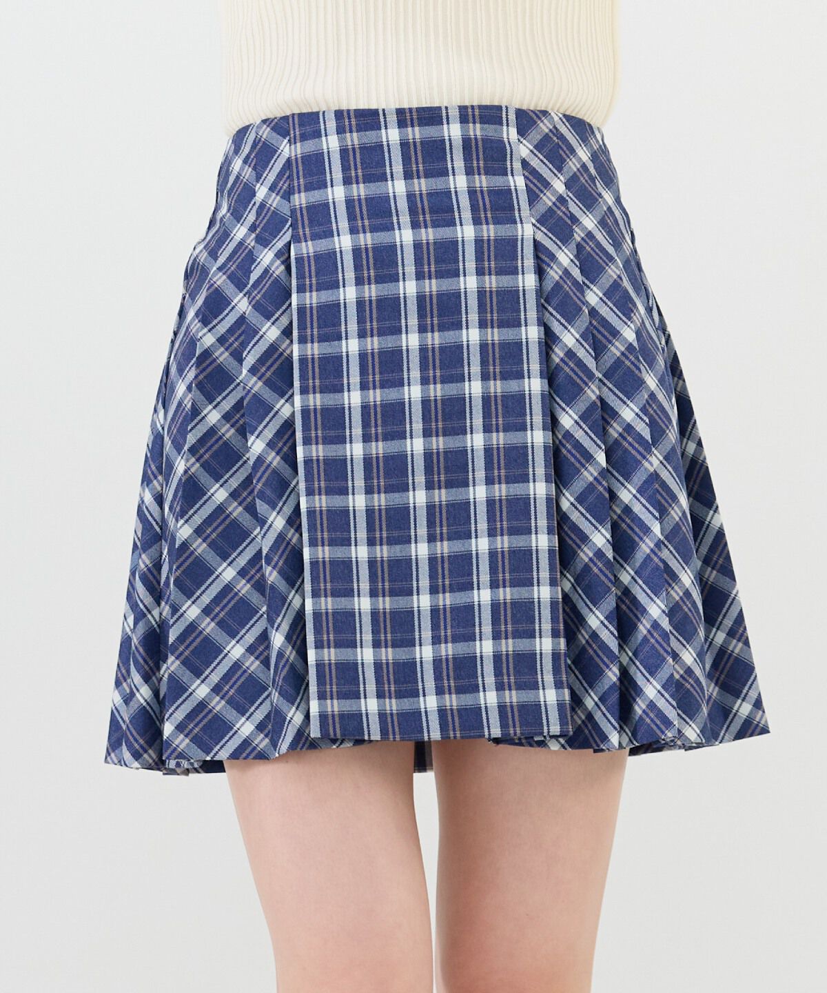 REDYAZEL「チェックプリーツスカート」|フレア|
