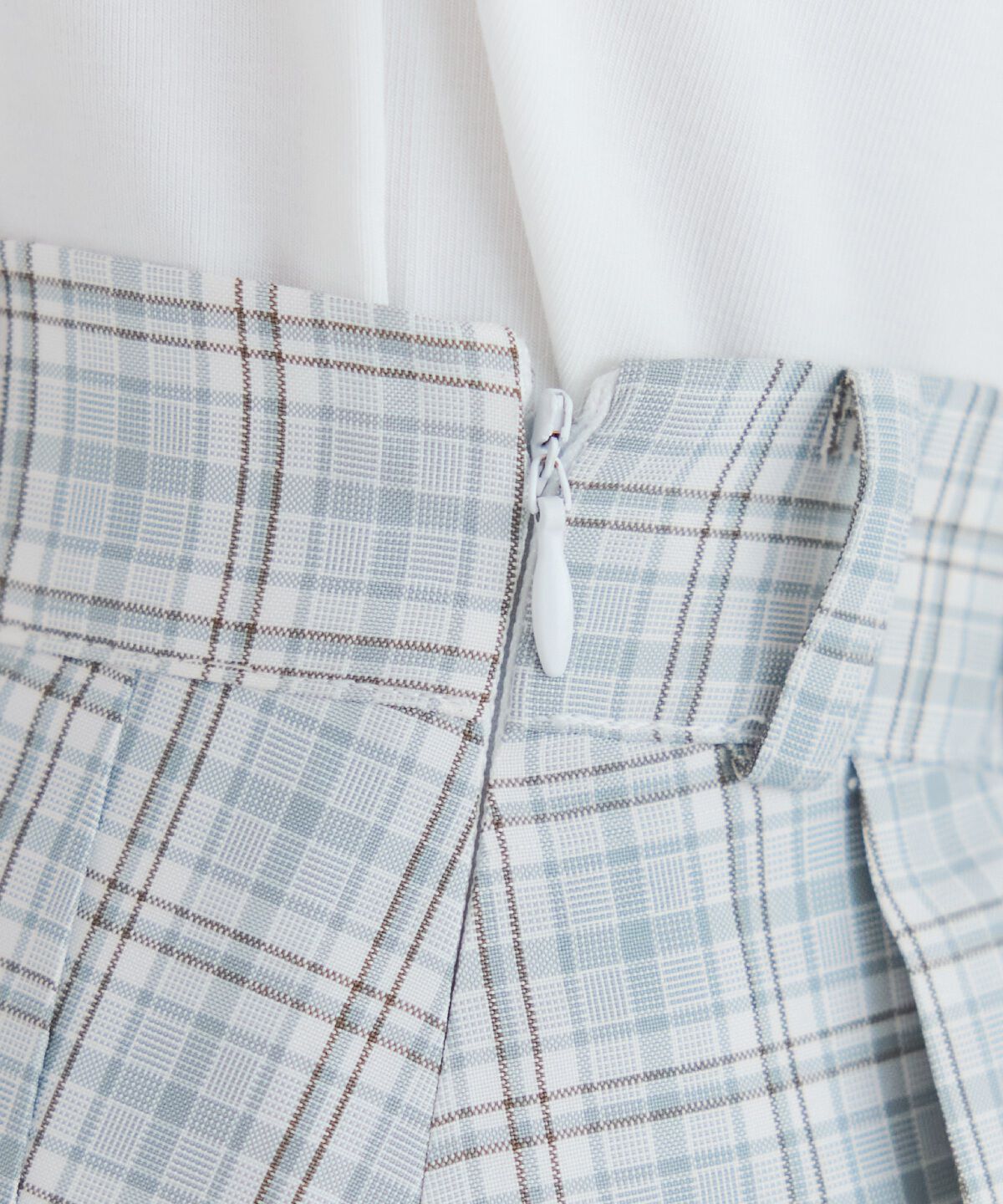 REDYAZEL「フロントボタンチェックミニスカート」|フレア|