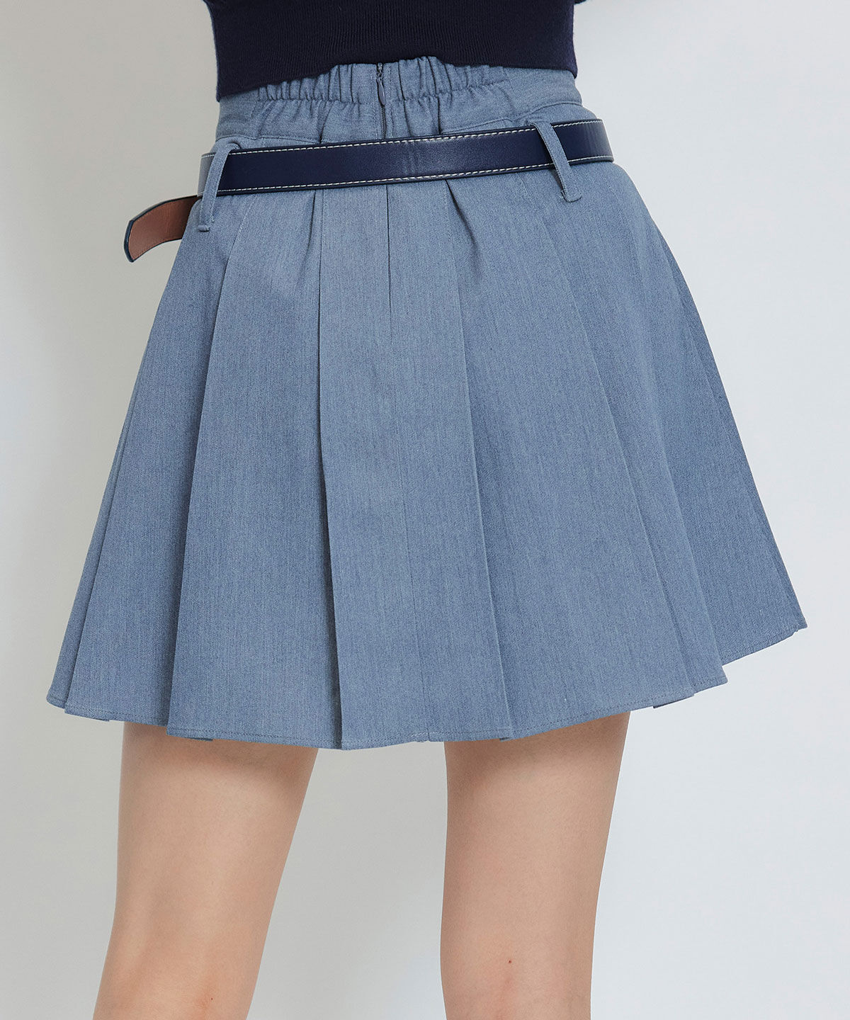REDYAZEL「ローベルトインナーパンツプリーツミニスカート」|フレア|
