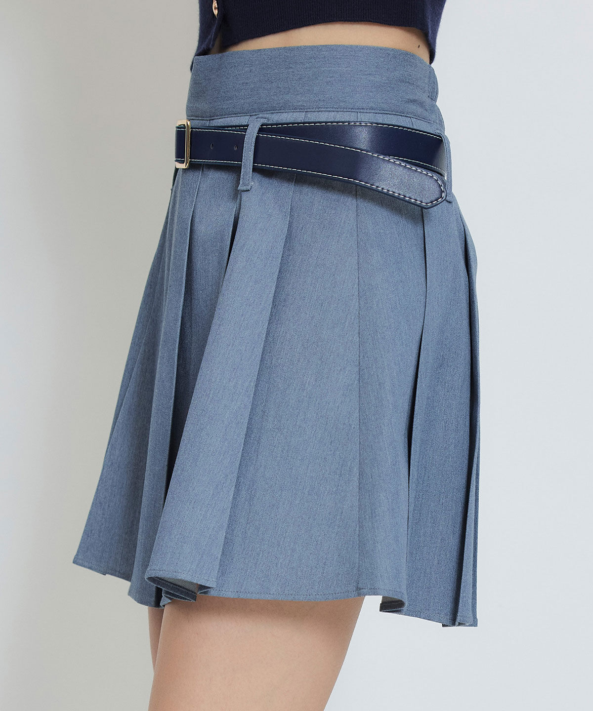 REDYAZEL「ローベルトインナーパンツプリーツミニスカート」|フレア|