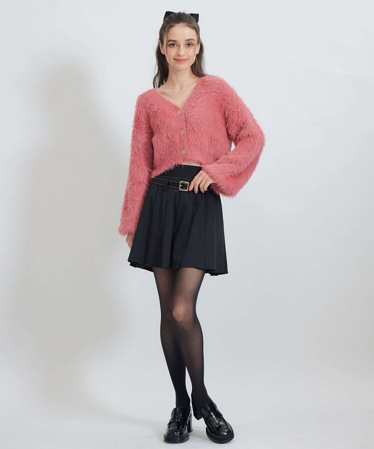 REDYAZEL「ローベルトインナーパンツプリーツミニスカート」|フレア|