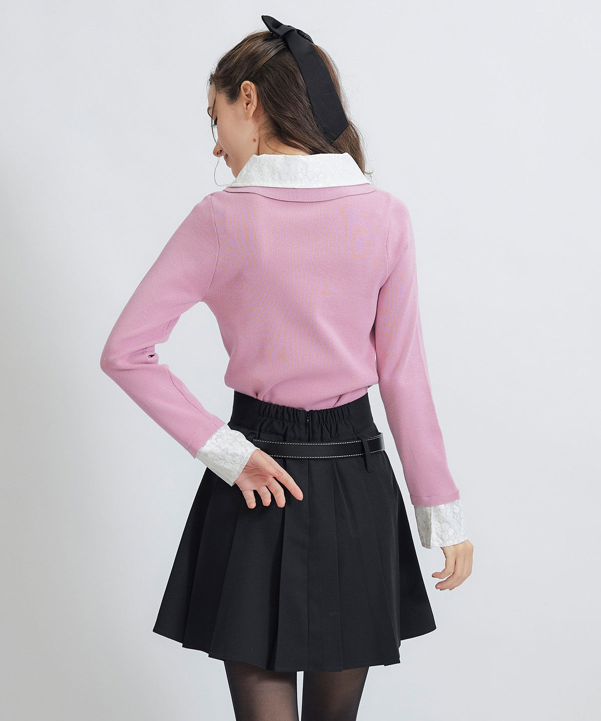 REDYAZEL「ローベルトインナーパンツプリーツミニスカート」|フレア|