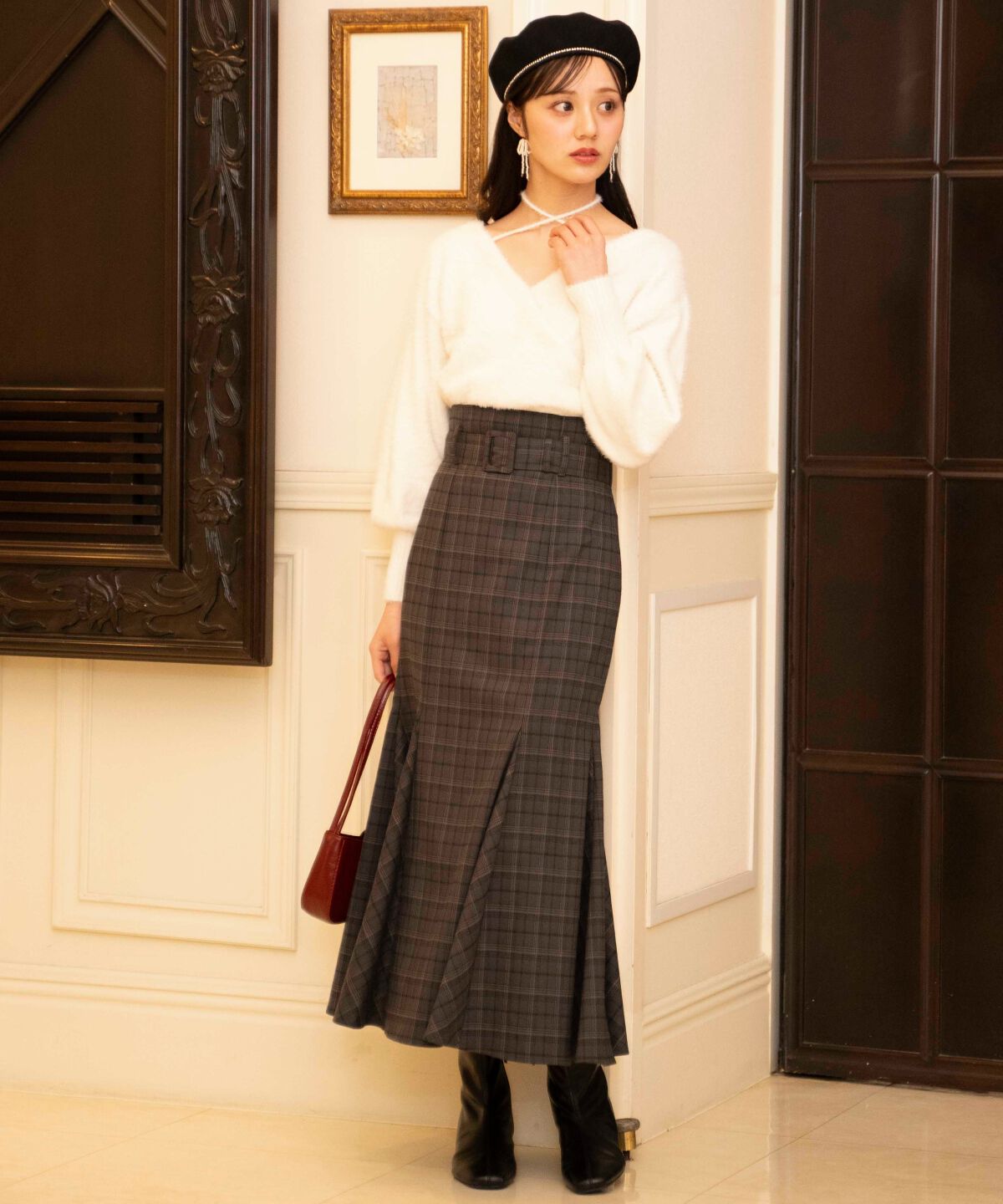 WILLSELECTION「ベルト付きハイウエストマーメイドスカート」|フレア|