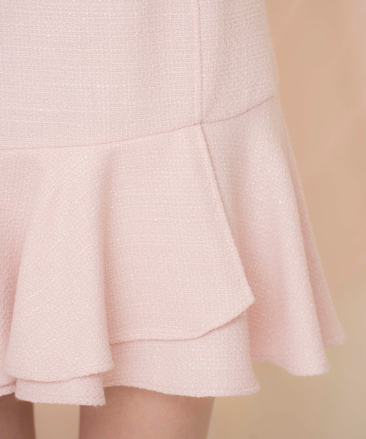WILLSELECTION「アシメヘムツイードミニスカート」|フレア|