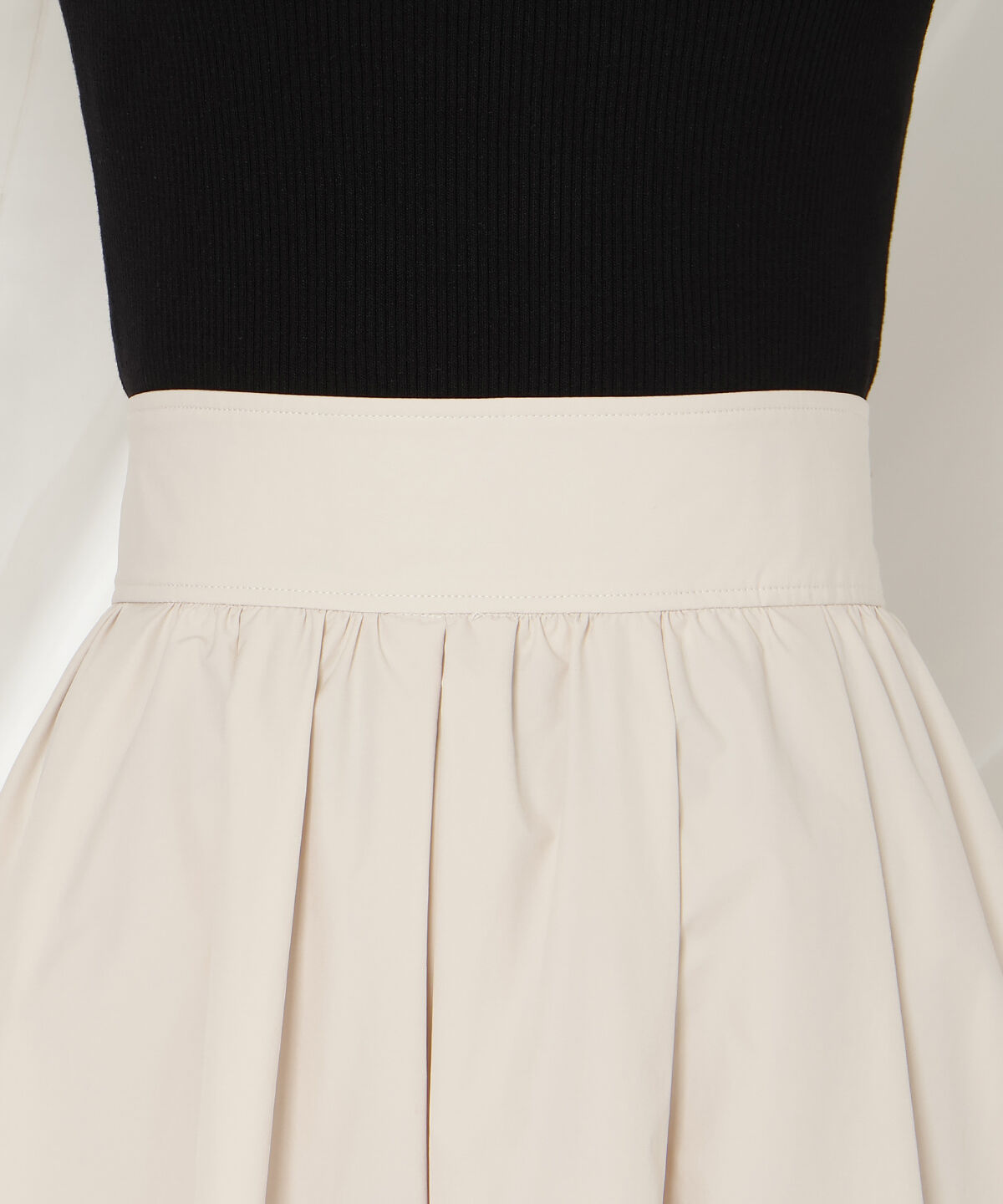 WILLSELECTION「パールタックギャザースカート」|フレア|