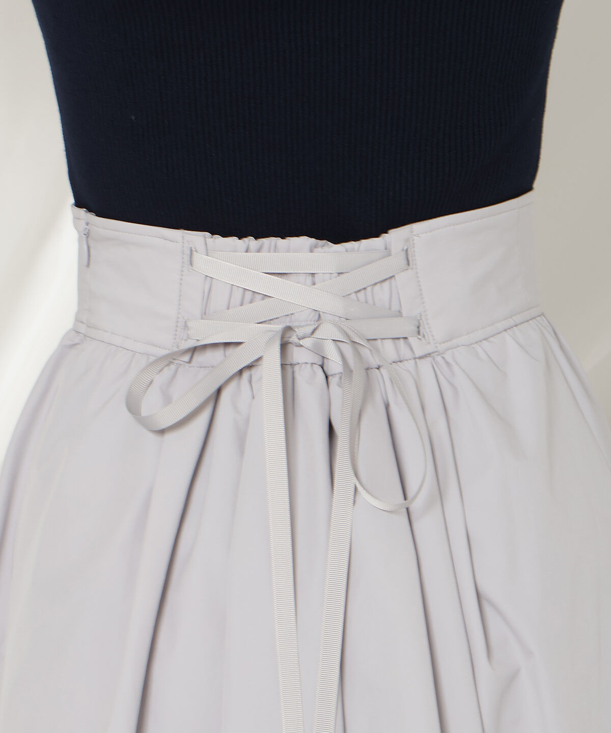 WILLSELECTION「パールタックギャザースカート」|フレア|