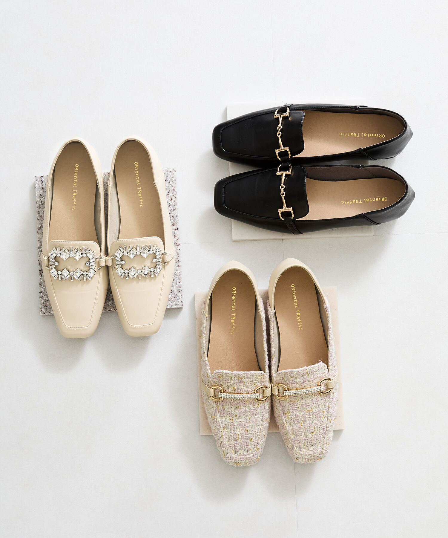 ORiental TRaffic「【再入荷】3wayモチーフバブーシュローファー/41314 ローファー」|パンプス|