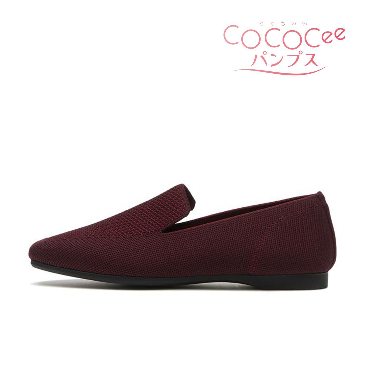 ABC SELECT「【ABC SELECT】SQUARE KNIT VAMP」|パンプス|レッド