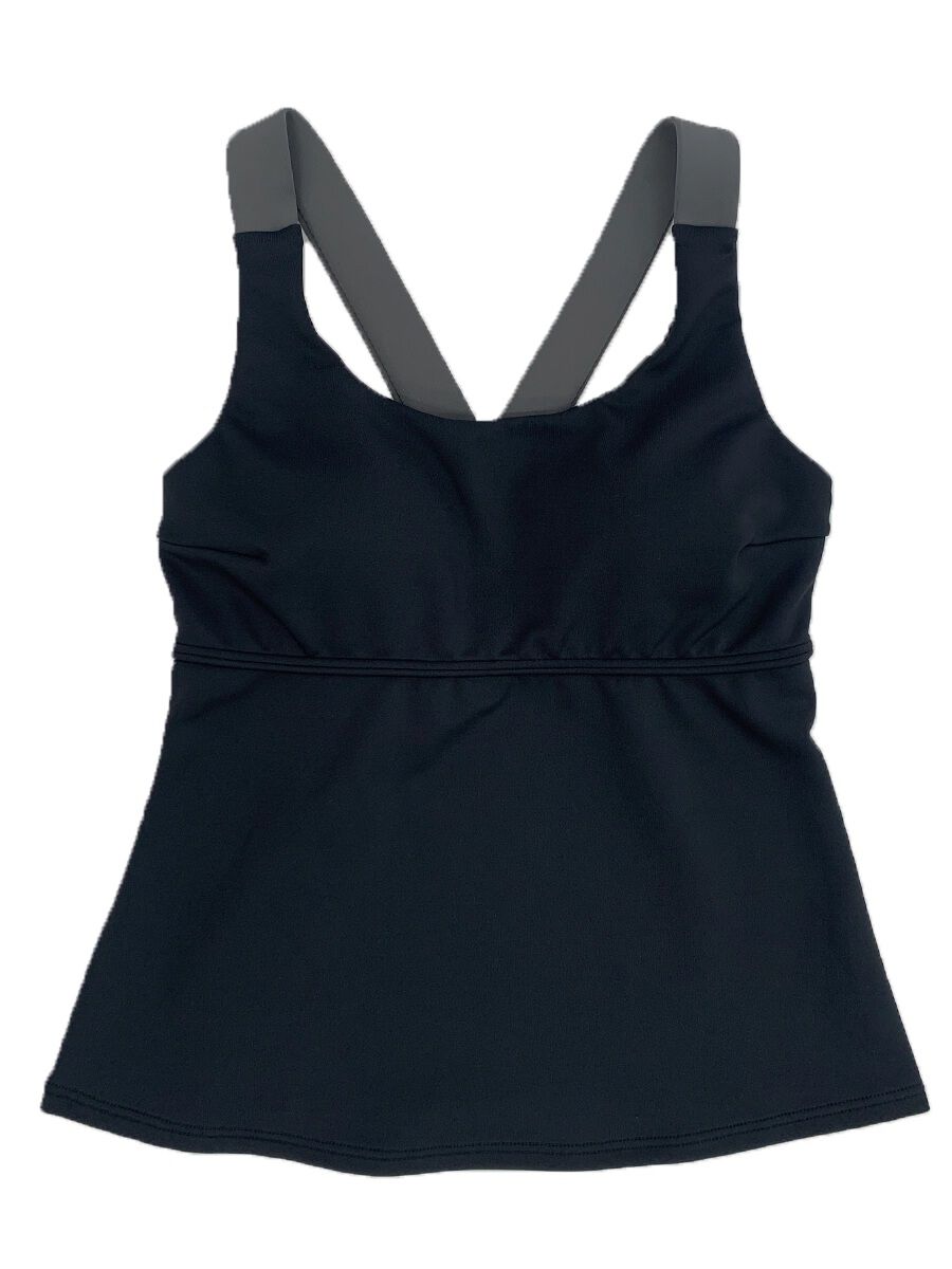 ALBOVE「無地ベーシックタンクブラトップス」|スポーツ|ブラック