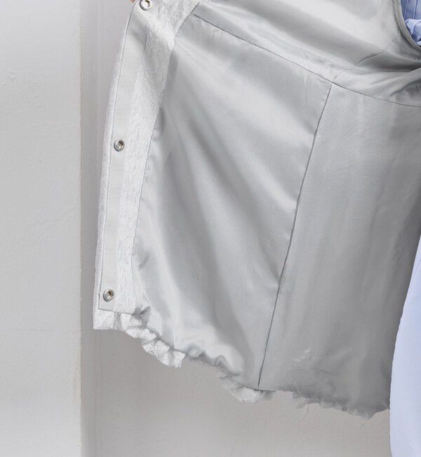 UNITED ARROWS「ツートーン ジャガード ブルゾン ジャケット」|ノーカラージャケット|