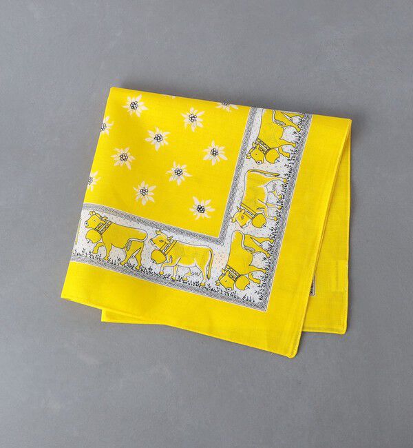 UNITED ARROWS「＜GLARNER TUECHLI＞ Cowbell/カウベル ハンカチ」|ハンカチ|YELLOW