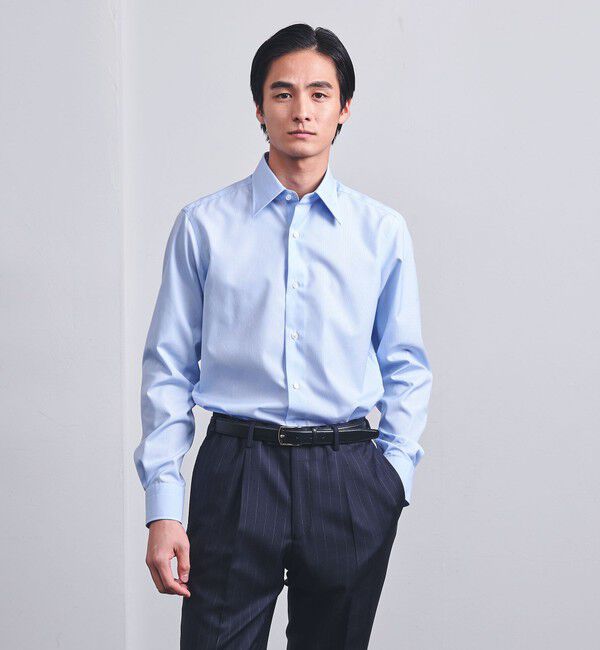 UNITED ARROWS「イージーケア AG ピンストライプ レギュラーシャツ -抗菌防臭-」|シャツ・ブラウス|