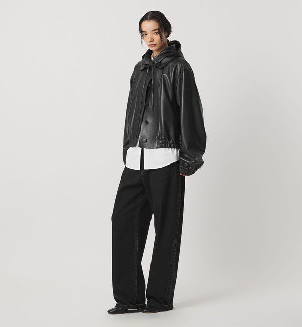 AEWEN MATOPH「＜AEWEN MATOPH＞フードラムレザーブルゾン ‐2WAY‐」|その他|