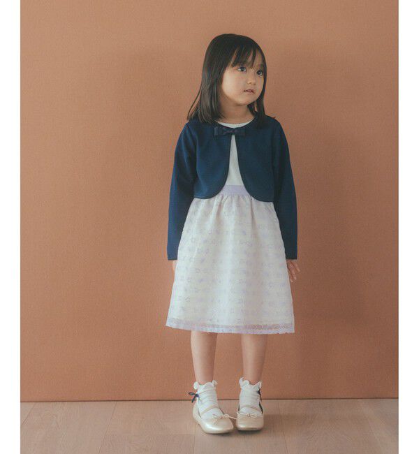 UNITED ARROWS green label relaxing「ポンチ &times; ハナガラ オーガンジー ワンピース / キッズ 110cm-130cm」|ワンピース|