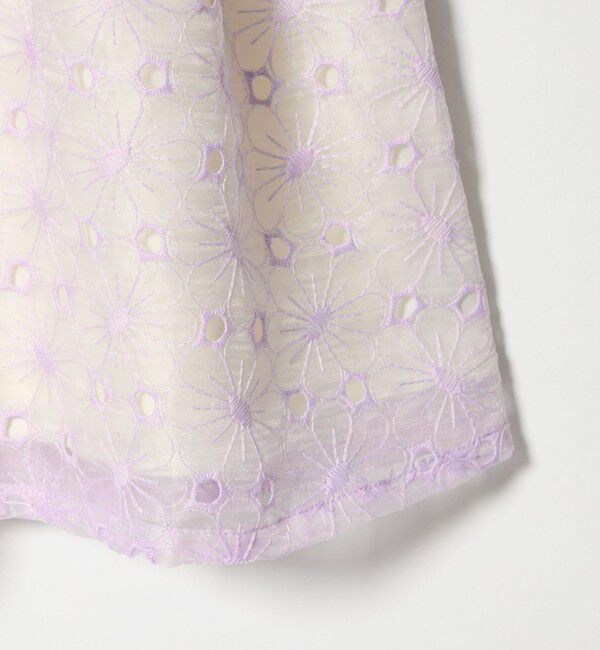 UNITED ARROWS green label relaxing「ポンチ &times; ハナガラ オーガンジー ワンピース / キッズ 110cm-130cm」|ワンピース|