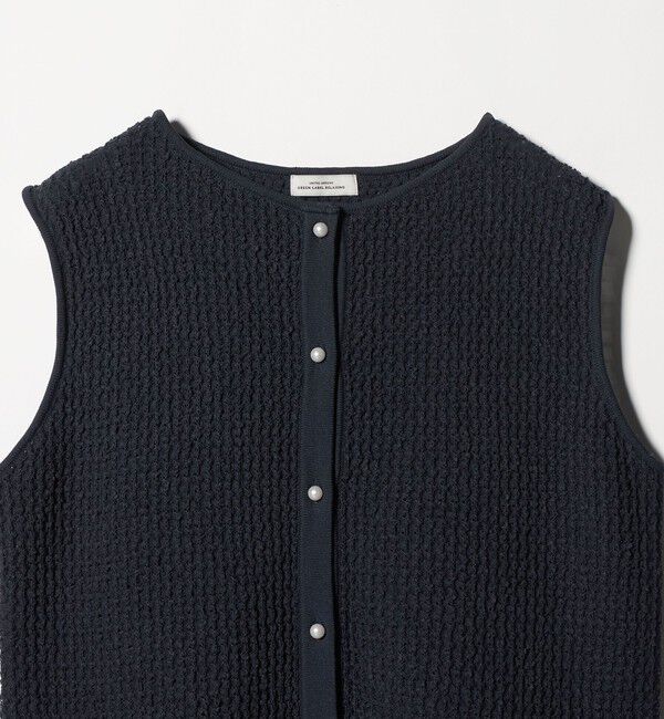UNITED ARROWS green label relaxing「パイピング ペプラム ニット ジレ」|ベスト・ジレ|