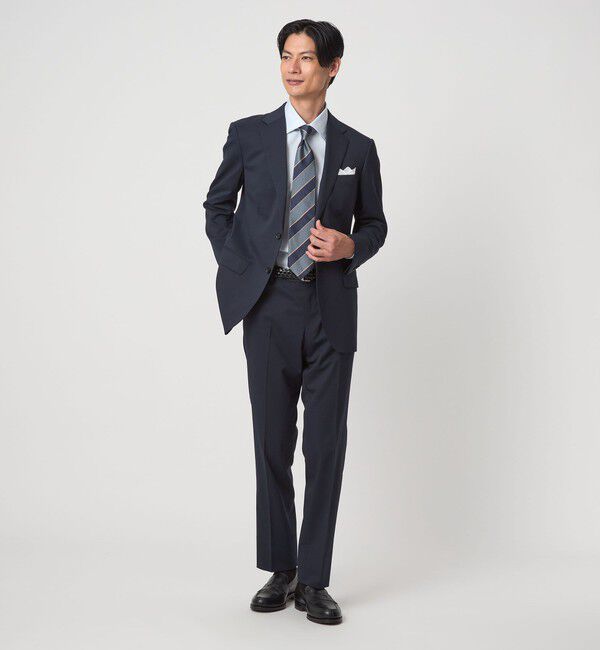 UNITED ARROWS green label relaxing「コットン ナローストライプ ワイドカラー ドレスシャツ -イージーアイロン-」|シャツ・ブラウス|