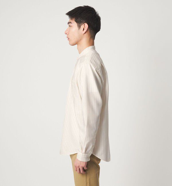 UNITED ARROWS green label relaxing「W/R オックスフォード バンドカラー 長袖 シャツ」|シャツ・ブラウス|