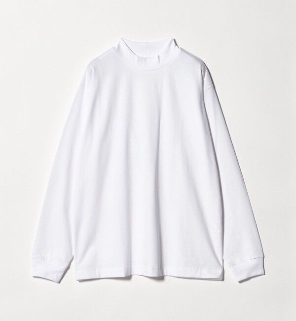UNITED ARROWS green label relaxing「LONG FIBER COTTON クリア モックネック 長袖 Tシャツ」|Tシャツ・カットソー|