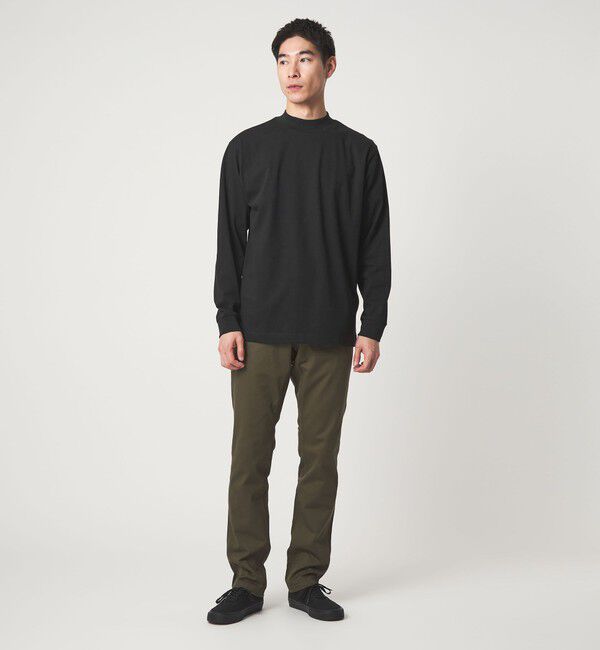 UNITED ARROWS green label relaxing「LONG FIBER COTTON クリア モックネック 長袖 Tシャツ」|Tシャツ・カットソー|