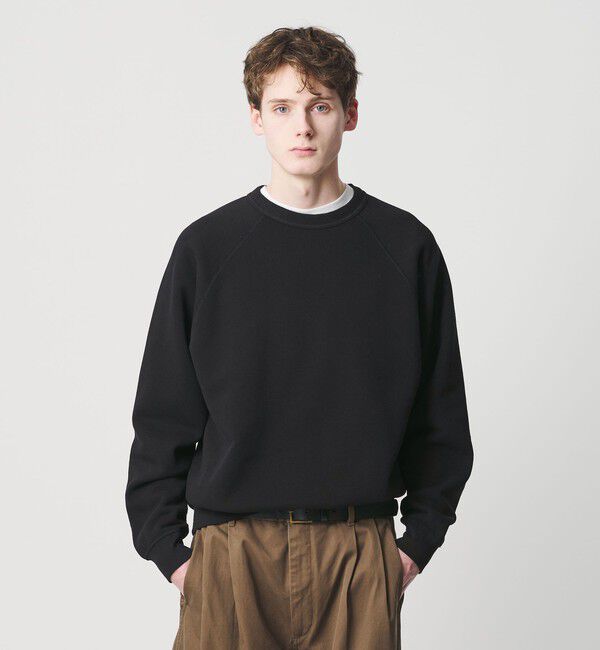 BEAUTY&YOUTH UNITED ARROWS「12oz ヘビーウェイト クルーネック スウェット」|スウェット・ジャージ|BLACK