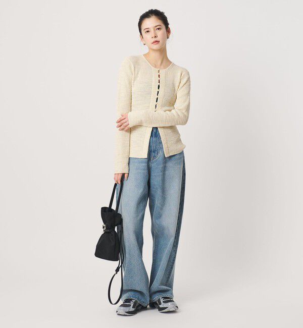 BEAUTY&YOUTH UNITED ARROWS「コットンナイロンスラブ フロントボタン カーディガン」|カーディガン|