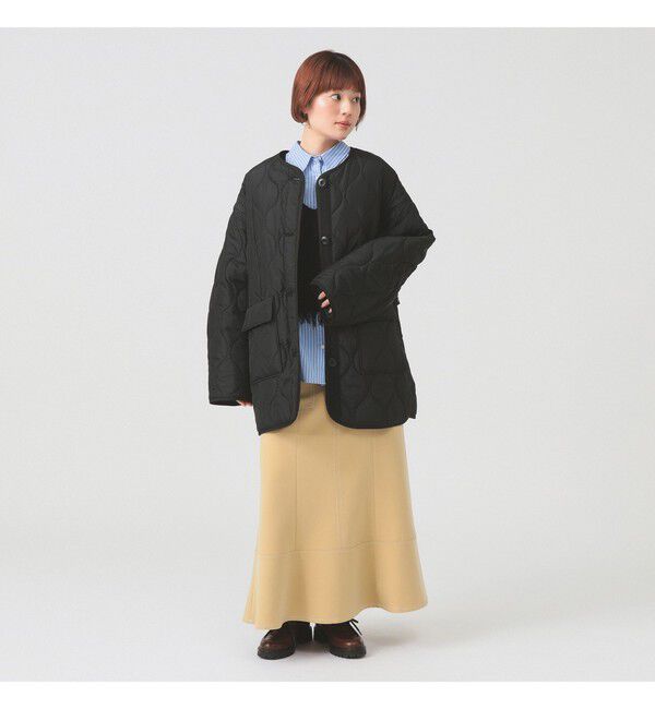 Ray BEAMS 「キルティング ノーカラー ブルゾン」|ブルゾン・スタジャン|