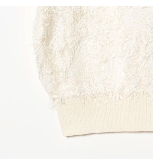 Ray BEAMS 「フリンジ ハーフスリーブ トップス」|その他|