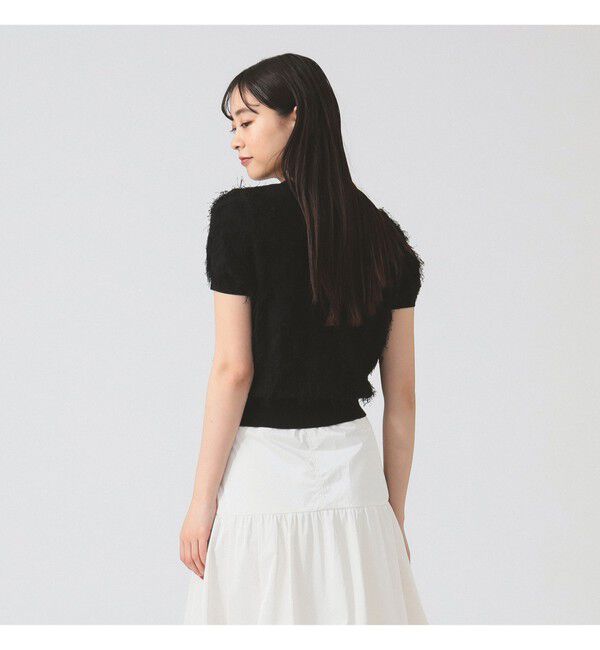 Ray BEAMS 「フリンジ ハーフスリーブ トップス」|その他|