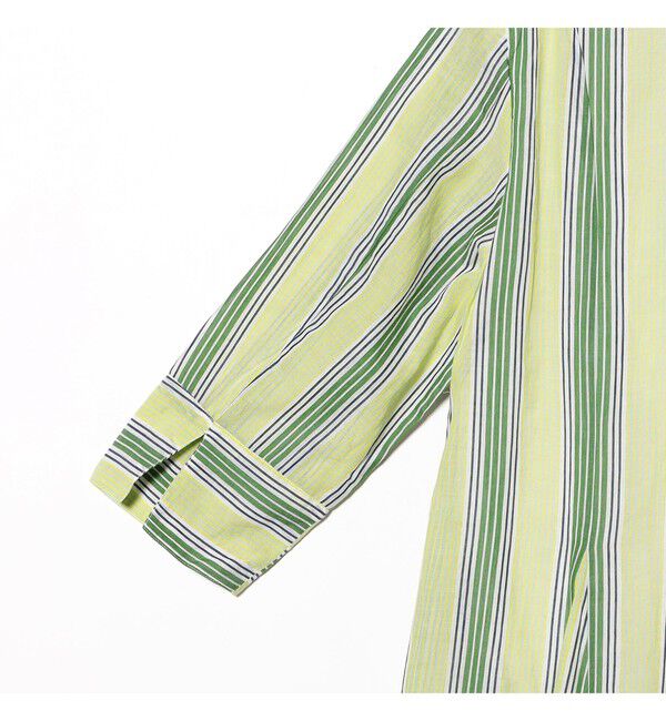 Demi-Luxe BEAMS 「ne Quittez pas / ボイル ストライプ パネル ワンピース」|ワンピース|