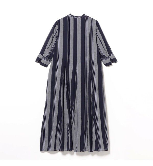 Demi-Luxe BEAMS 「ne Quittez pas / ボイル ストライプ パネル ワンピース」|ワンピース|