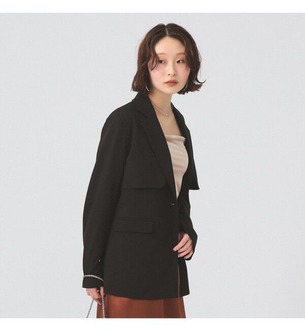 Ray BEAMS 「ヨークレイヤード 2ボタン ジャケット」|ダッフルコート|