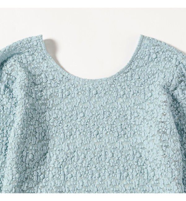 Ray BEAMS 「ジャカード レース クルーネック Tシャツ」|Tシャツ・カットソー|