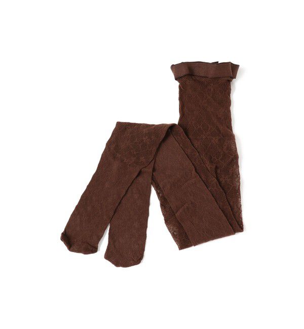 Ray BEAMS 「I Hate Monday / Flower Jacquard Lace ストッキング」|タイツ・ストッキング|