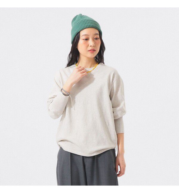 BEAMSBOY「【別注】Healthknit / クルーネック ロングスリーブ Tシャツ」|Tシャツ・カットソー|OATMEAL