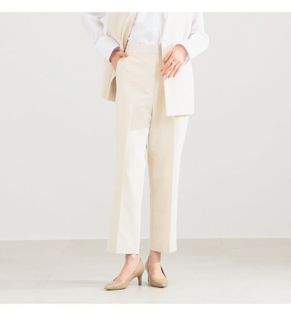 Demi-Luxe BEAMS 「ストレート クリース パンツ」|チノ|