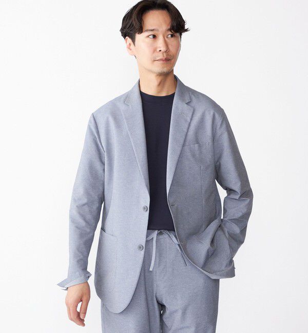 SHIPS「SHIPS:〈手洗い可能/セットアップ対応〉スーパーライト 2ボタン ジャケット」|テーラードジャケット|